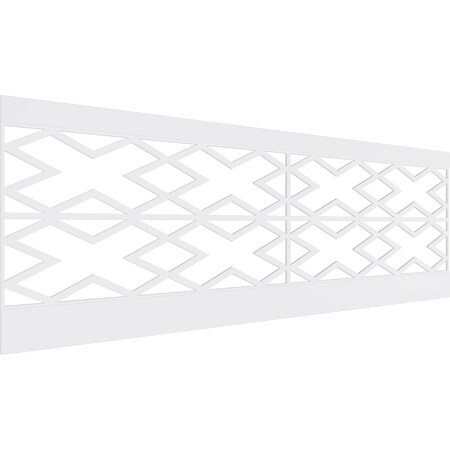 Ekena Millwork 32"H x 94 1/2"W Fowler PVC Wainscot Paneling Kit WPK32X94FLR